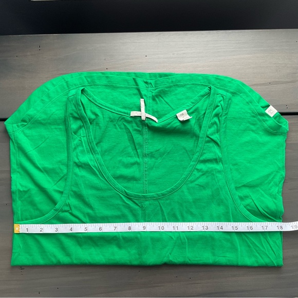 SIZE M SCOTCH & SODA KELLY GREEN COTTON TANK CURVED HEM - Picture 7 of 7